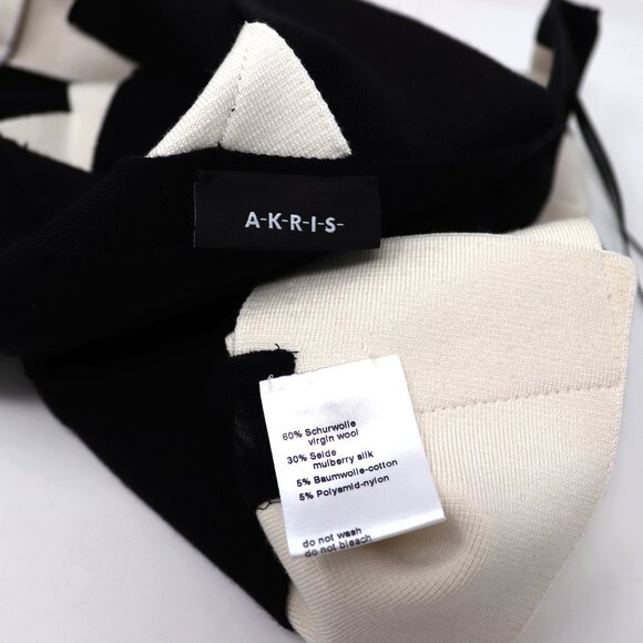 AKRIS Size 8 Layered Contrast Panel Asymmetric Tank Blouse Top - Picture 11 of 15